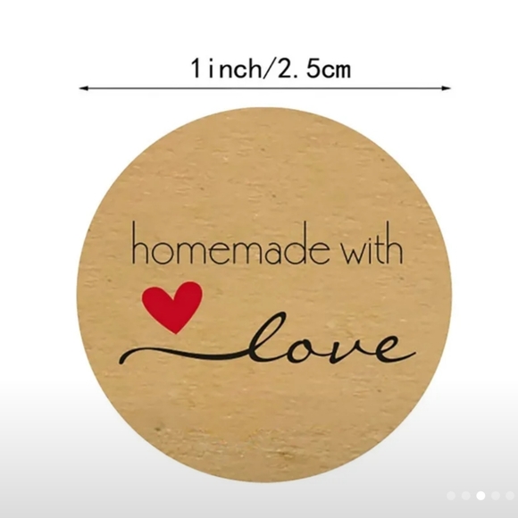 New 1 roll 500 Homemade With Love - Picture 2 of 5